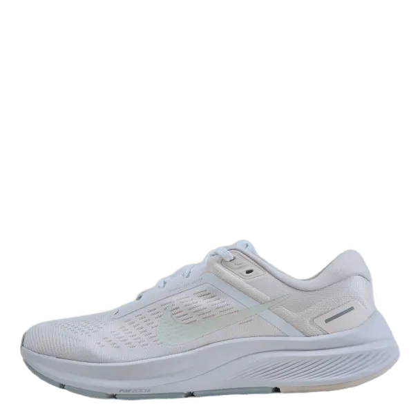 Air Zoom Structure 24 Women's  White/barely Green-light Soft