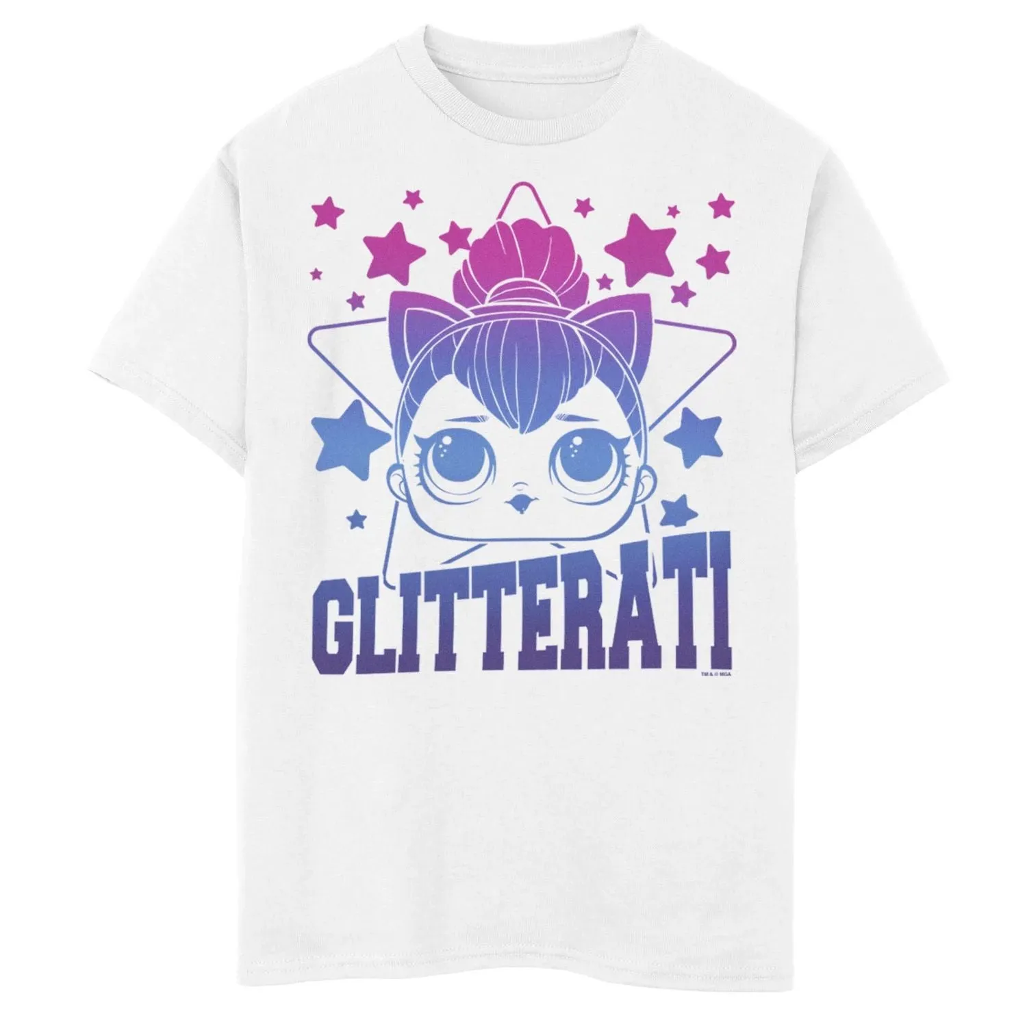 Boys 8-20 L. Surprise! T-shirt with glittery Kitty Queen L graphic. Surprise!