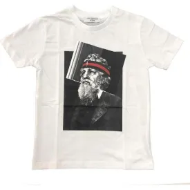 Boys White Graphic T-Shirt