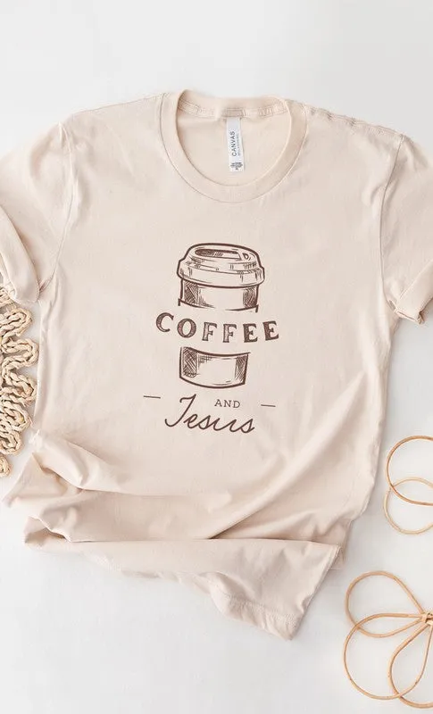 Coffee and Jesus Graphic Tee