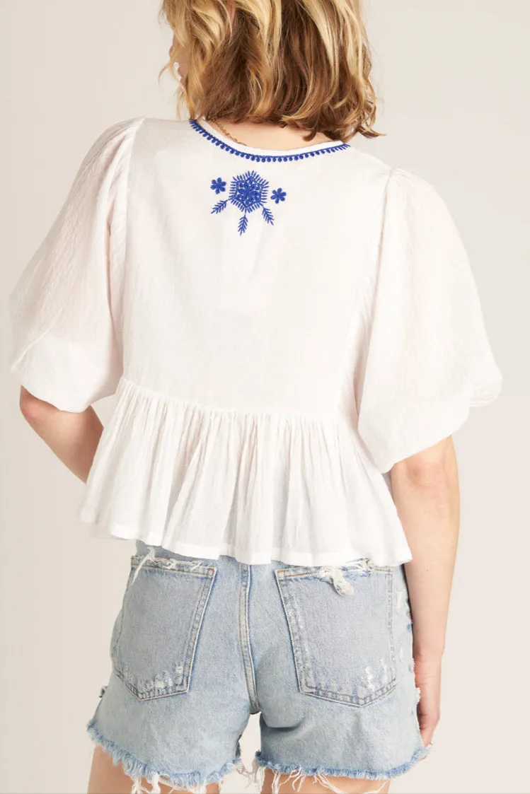 Karmen Peplum Top