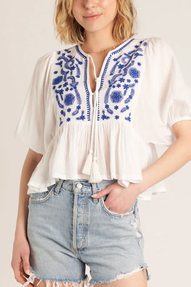 Karmen Peplum Top