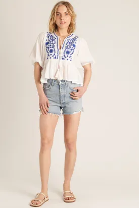 Karmen Peplum Top