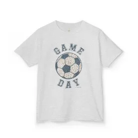 Kids Heavy Cotton Gildan Soccer Game Day Leopard Hive Tee