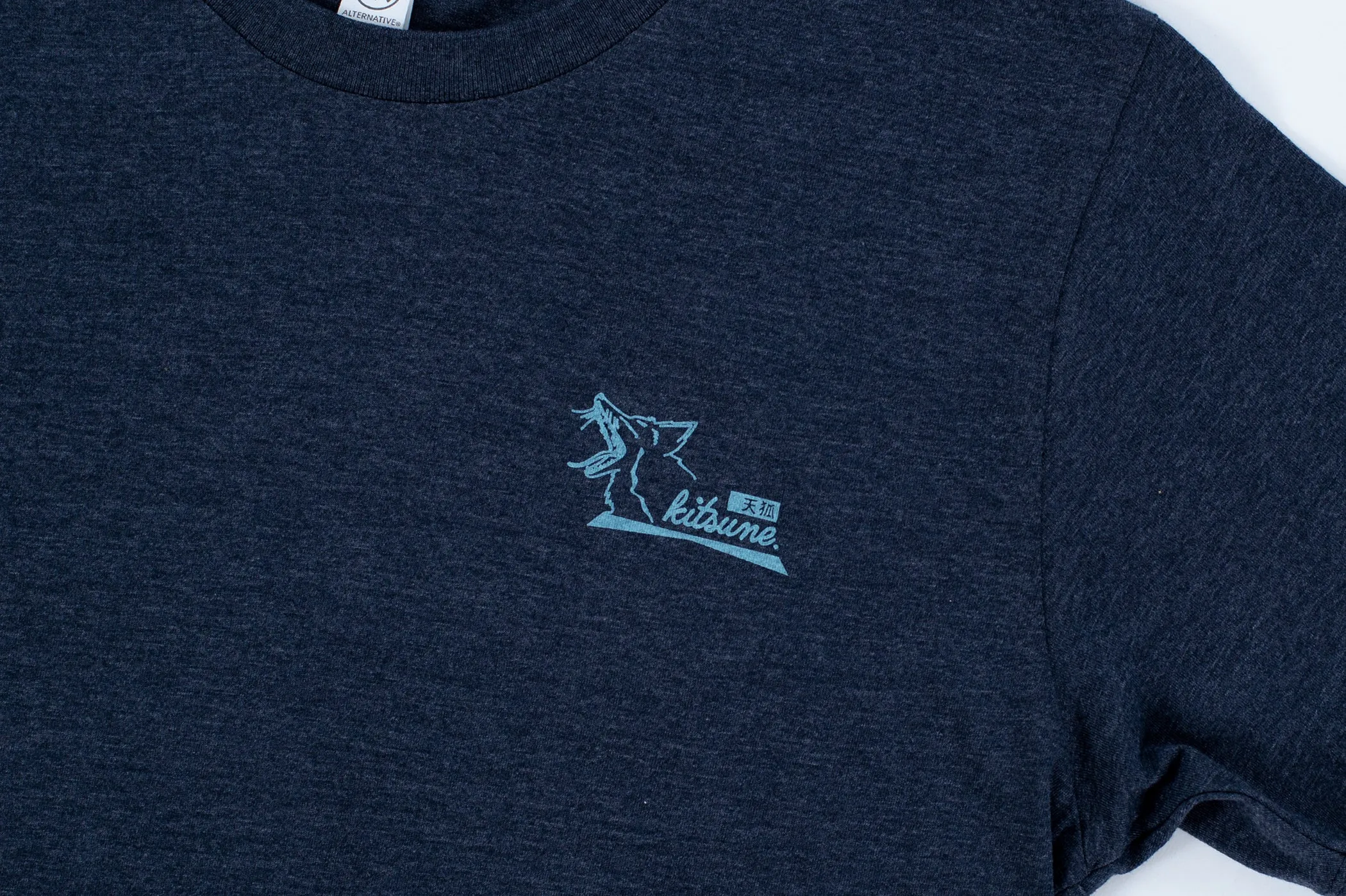 Kitsune "BOX" T-Shirt - Midnight Navy Heather