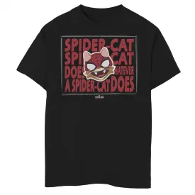 Marvel Spider-Man: Miles Morales T-Shirt with Spider-Cat for Boys 8-20 Years