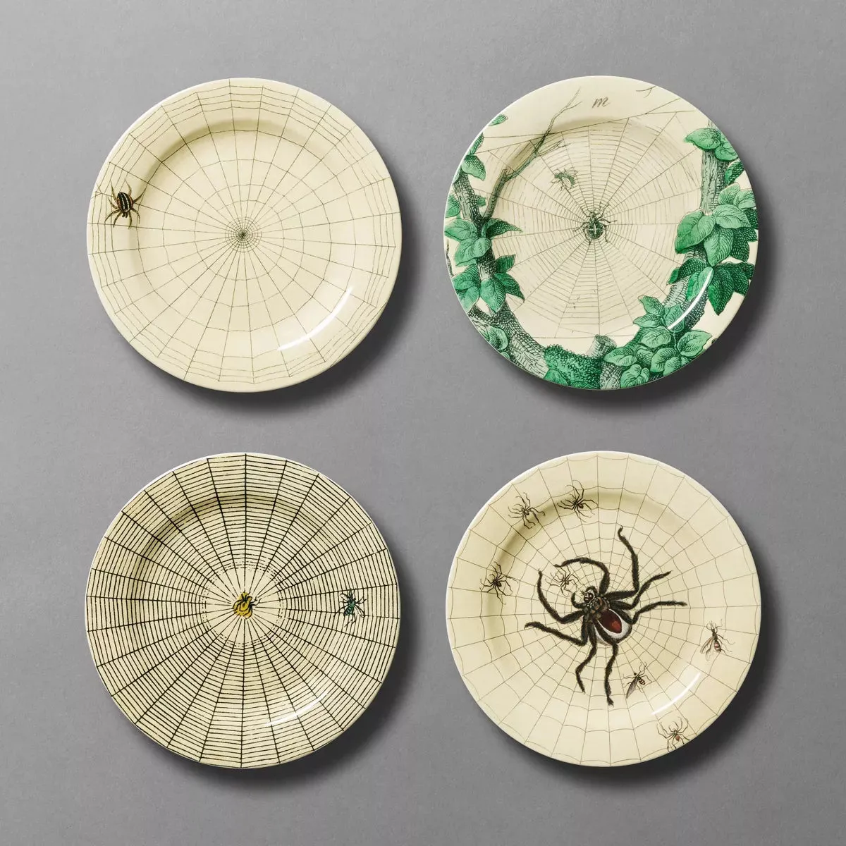 Melamine Spider and Web Appetizer Plates - John Derian Company