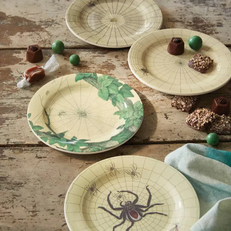 Melamine Spider and Web Appetizer Plates - John Derian Company