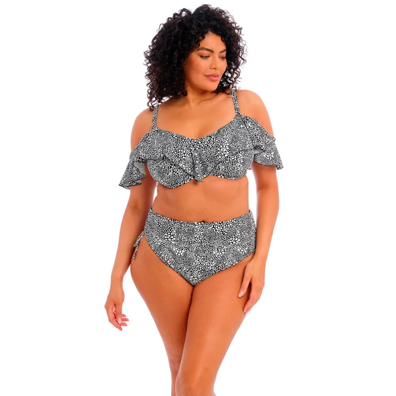Pebble Cove Adjustable Bikini Brief Black - Elomi Swim