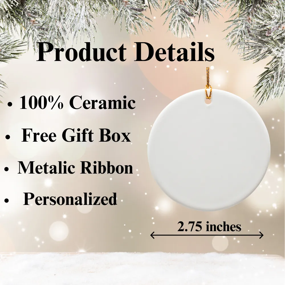 Personalized Basketball Ornament with Santa's Hat