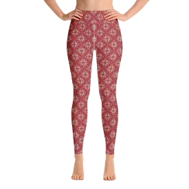 Scarlet Snowflake Yoga Pants
