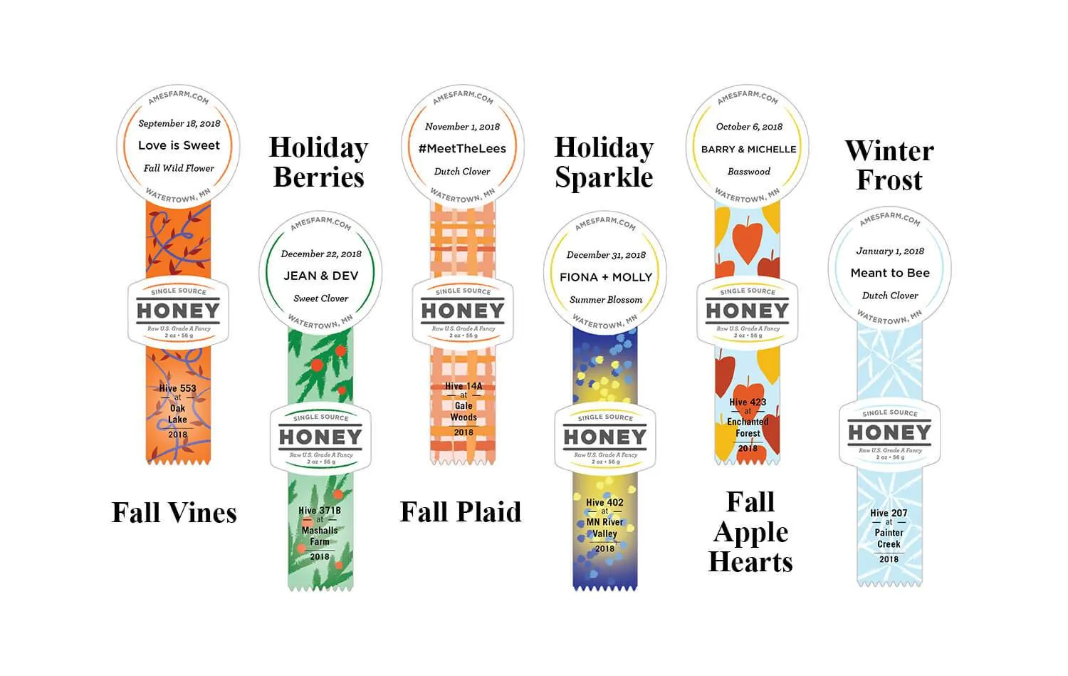 Seasonal Honey Favors