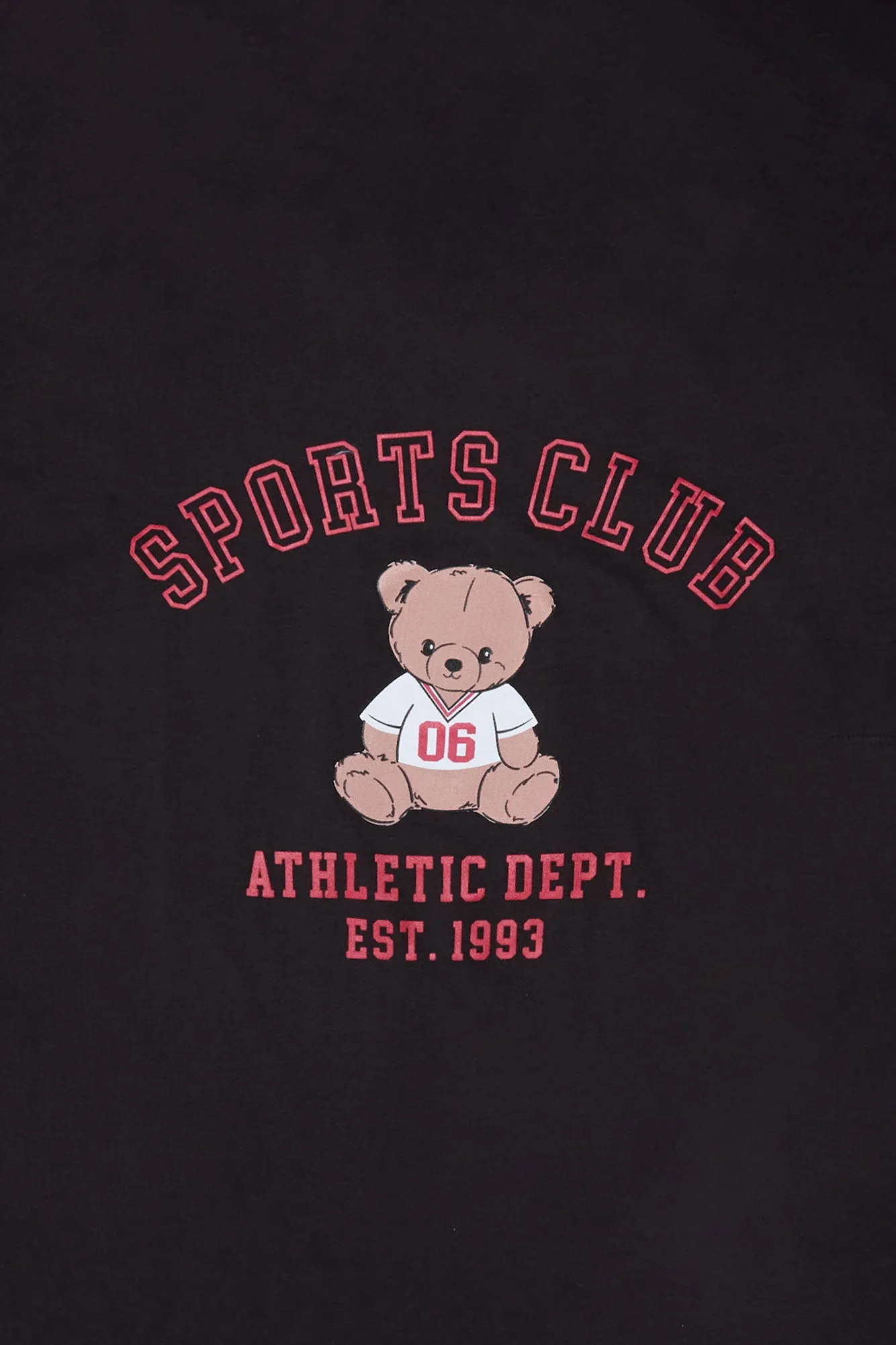 T-shirt coupe boyfriend imprimé Sports Club femme