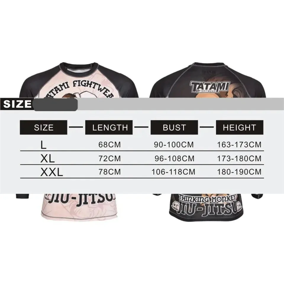 Tatami - Gentle Panda -  Long Sleeve BJJ Compression Shirt / Rash Guard